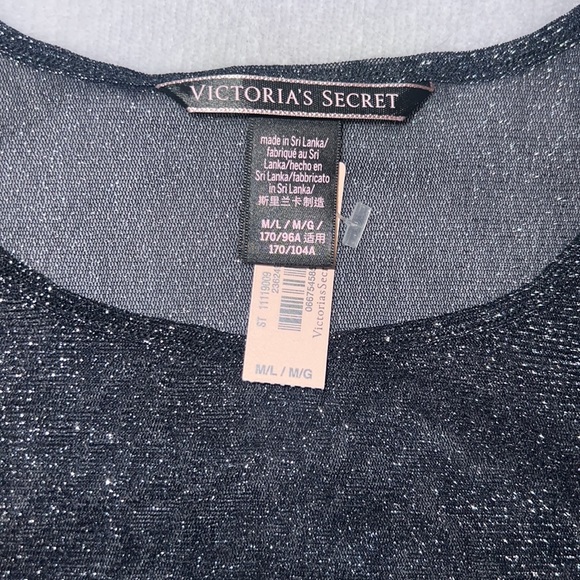 Victoria’s Secret mesh sparkly black long sleeve - Picture 5 of 5